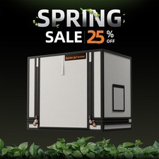 Spider Farmer Indoor Grow Tent 2000D Oxford Hydroponics Plant Cloning 60x40x50cm