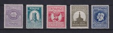 Romania 1927 50 Years Geographical Society Mi. No. 303-307 Set Complete *