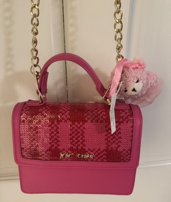 Betsey Johnson Crossbody Bag with Attached Charm, Dual Compartment,...