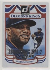 2014 Donruss Diamond Kings Silver Season Stat Line 31/33 Robinson Cano #231 0a6