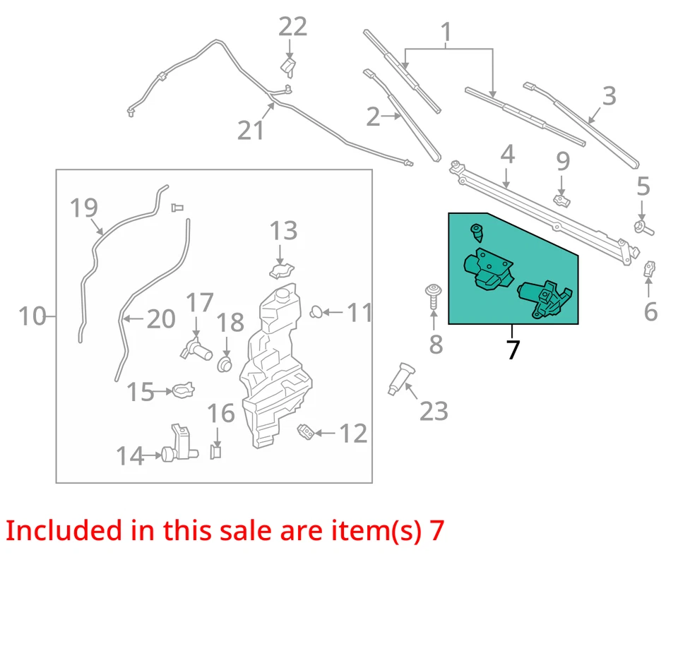 Ford Expedition 2018 motor limpiaparabrisas delantero fabricante de equipos originales 64 k millas - LKQ382727434 Foto 4 de 4