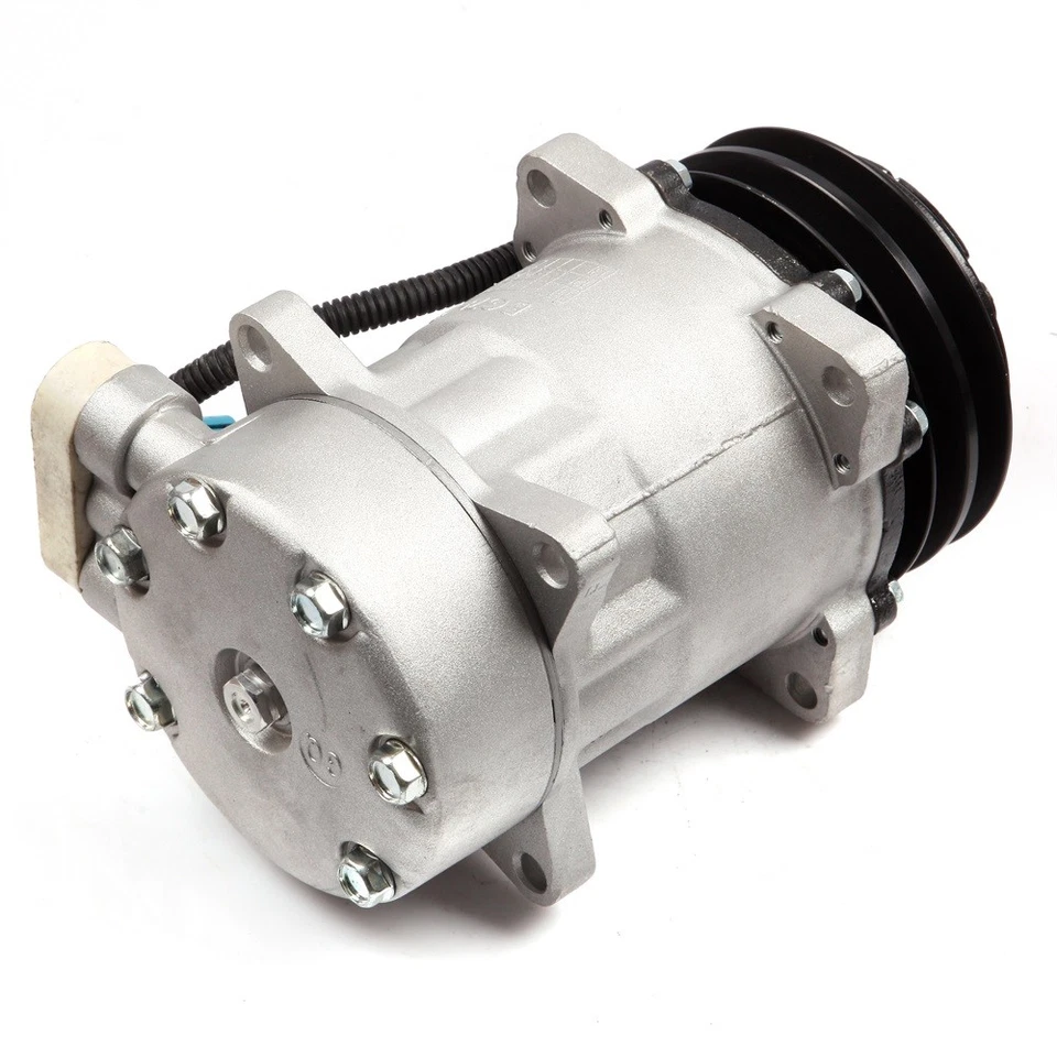 AC Compressor For 1993-1996 Kenworth T450 10.0L 1995-2011 Peterbilt 320 10.8L Foto 2 de 4