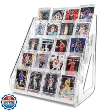 TrendTrust Trading Card Display Stand, Vertical Holder for Baseball Basketbal