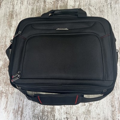 Samsonite Black Laptop Briefcase Bag 13''x17'' Shoulder Strap Padded NEVER USED