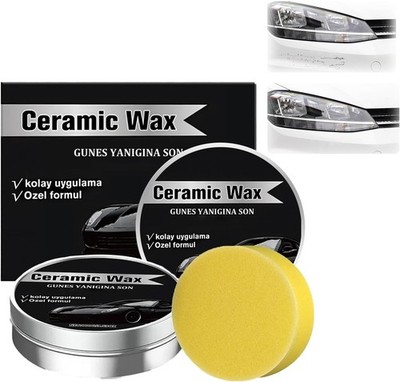 2 Pcs Titanium Ceramic Wax Cream, 2026 New Strong Protection Car Coating