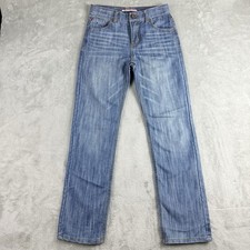 Tommy Hilfiger Jeans Youth Girls 14 Blue Denim Adjustable Waist Straight Leg