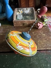 Vintage Ohio Art Co. Tin Litho Top Toy