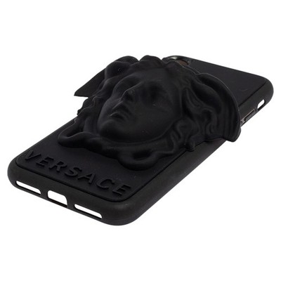 Versace Black Silicone Medusa iPhone X Cover | eBay