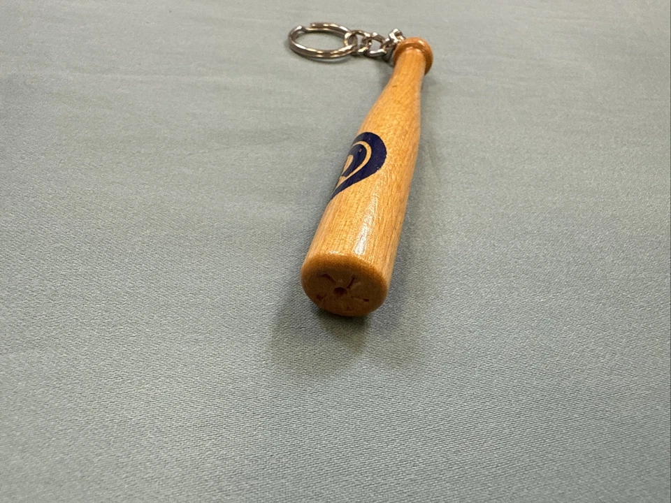 Vintage Chicago Cubs Baseball Bat Natural Wood Keychain MLB 2005 4” - Image 3 of 4