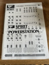 Soundcraft Spirit Powerstation Mischpult Benutzerhandbuch - ORIGINAL GEDRUCKTES HANDBUCH