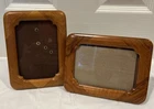 Vtg 1995 Fetco 5x7 Wooden Carved Frame Pair Free Standing Portrait/Landscape