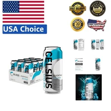 Sparkling Blue Crush Energy Drink - 270mg Caffeine, Sugar-Free, 12 Cans