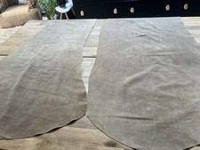 Beige Sand Suede Leathers X 2 Around 100cm X 50cm  Softy Ref 883