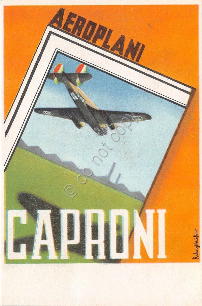 Cartolina - Illustrata - Aeroplani Caproni 135 bis - NVG