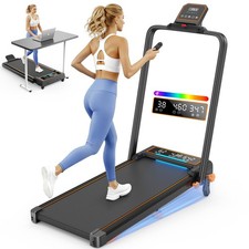 Walking Pad Treadmill with 15 Incline Dual LED Display, 4 in 1 Walking Pad...