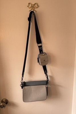 Pedro Multi-Pouch Modular Crossbody Bag Blind cream 3-in-1 Leather Sling Purse