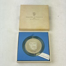 Republic Of Panama 1974 20 Balboas Sterling Silver Coin Simon Bolivar