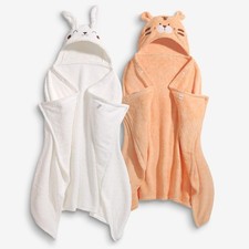 Toddler Bath Towel Baby Bath Towels Hooded Kids Towel for Boy Girl 0-5 Year, ...