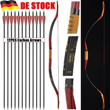 Bogenschießen 15-50lb Traditioneller Recurvebogen Mongolischer Pferdebogen Pfeil