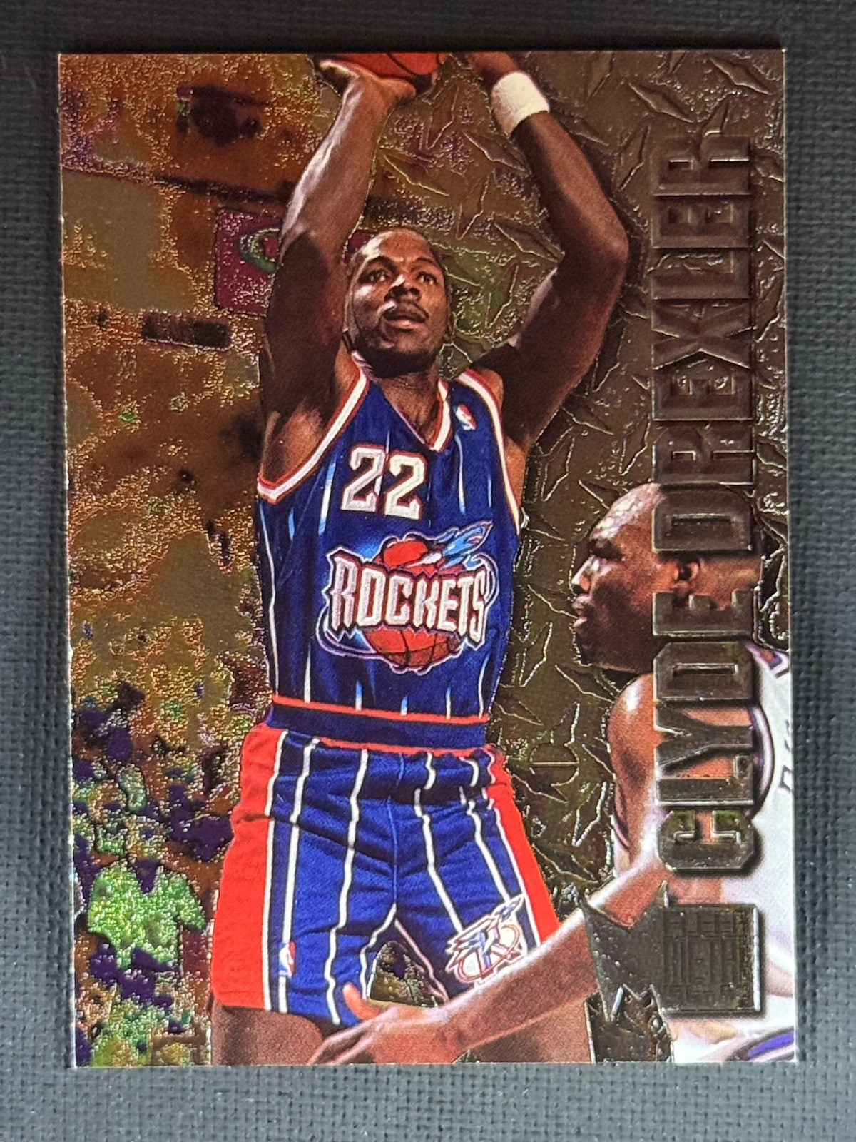 1996-97 Fleer Metal Clyde Drexler #36 Rockets