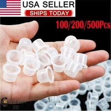 New Tattoo Supplies Plastic Ink Cups Pigment Caps Vari Large Medium Small lot