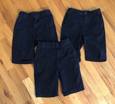 Childrens Place LOT OF 3 Navy Shorts Boys Size 8 Slim Adjustable Waist Uniform