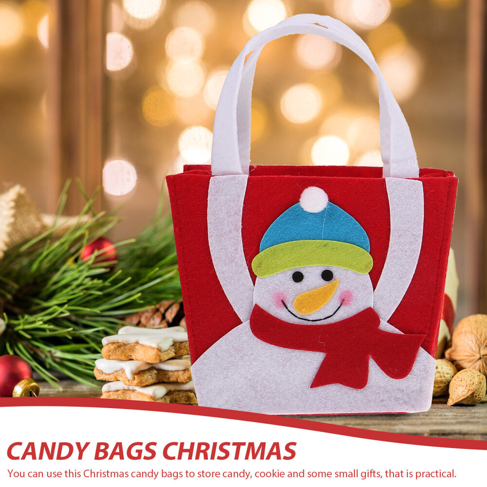 2Pcs Christmas Goodies Bag Packaging Bag Christmas Treat Bag Christmas
