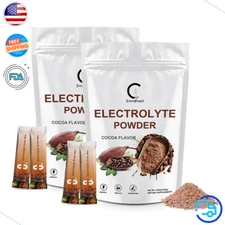 20*10g Electrolytes Powder Cocoa Flavour w/ Magnesium Hydration Mix Sport Drink