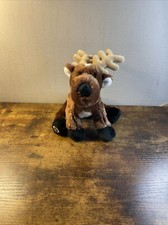 Ganz Reindeer Plush Brown White Webkinz 9" Soft Christmas