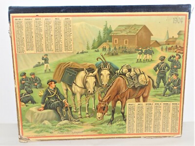 Almanach des Postes et des Télégraphes 1942 - L'heure du bain - Calendrier