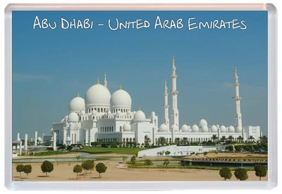 Abu - Dhabi - United Arab Emirates - UAE - Jumbo Fridge Magnet Gift Present