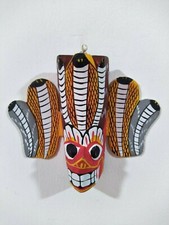 Hand Carved Sri Lankan Traditional Small Devil Mask Handmade Wooden D cor New