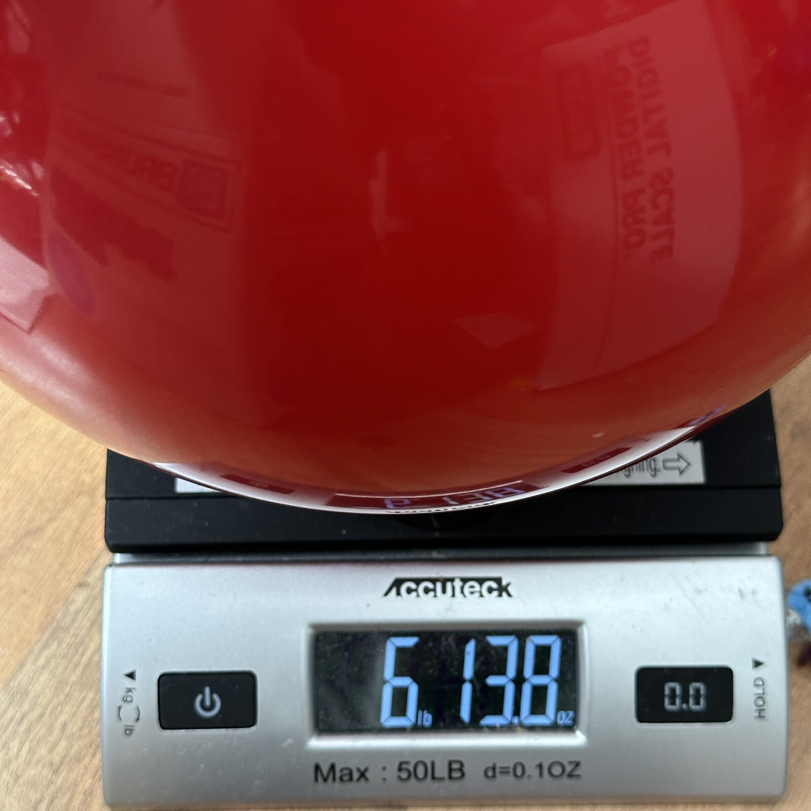 Vintage Brunswick Mickey Mouse Bowl Bowling Ball Red NOT DRILLED NOS 6lb 13oz
