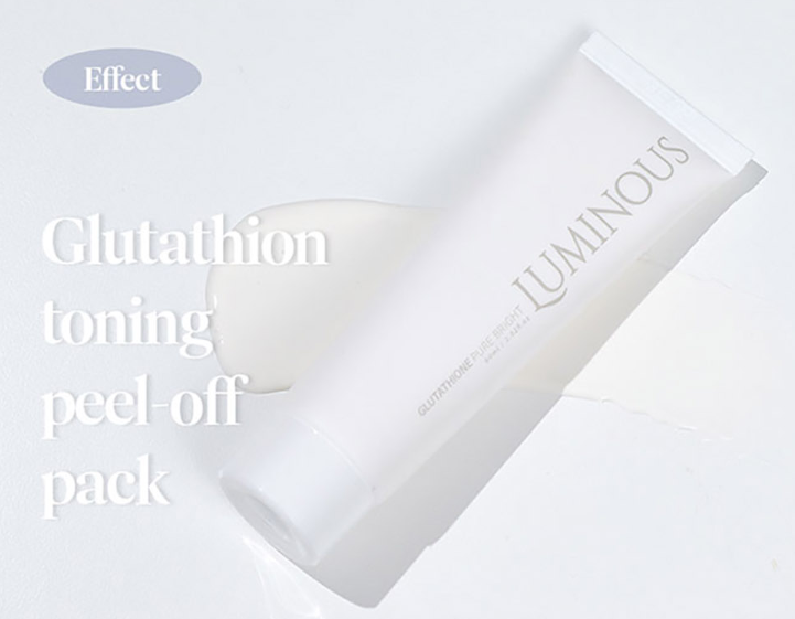 LUMINOUS Glutathione toning peel off pack 60ml x 4ea W/H Brush Mask Pack  KOREA