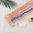 7 Color Replacement Retro Colored Resin Acrylic Chain Strap Shoulder Bag Handbag