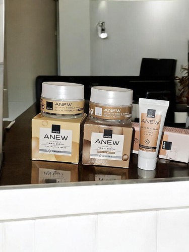 Avon Anew ULTIMATE FIRM & SUPPLE Tagespflege Set Tages Nacht Creme Serum Reise - Bild 12 von 24