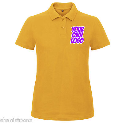 ladies yellow polo shirt