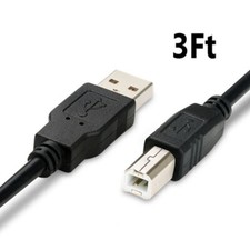 3Ft USB Cable for HP Deskjet 1512 2540 3050 3510 4620 4630 4635 6310 Printer