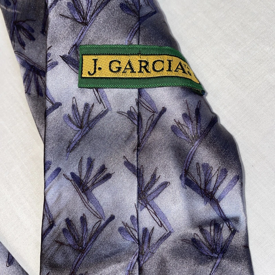 "Corbata de vestir J. Garcia para hombre talla 57"" púrpura Drácula-Claus seda formal negocios" Foto 2 de 4