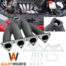 T3t4 Top Mount Turbo Exhaust Manifold Kit For Honda Civic D15 D16 1988-2000 89