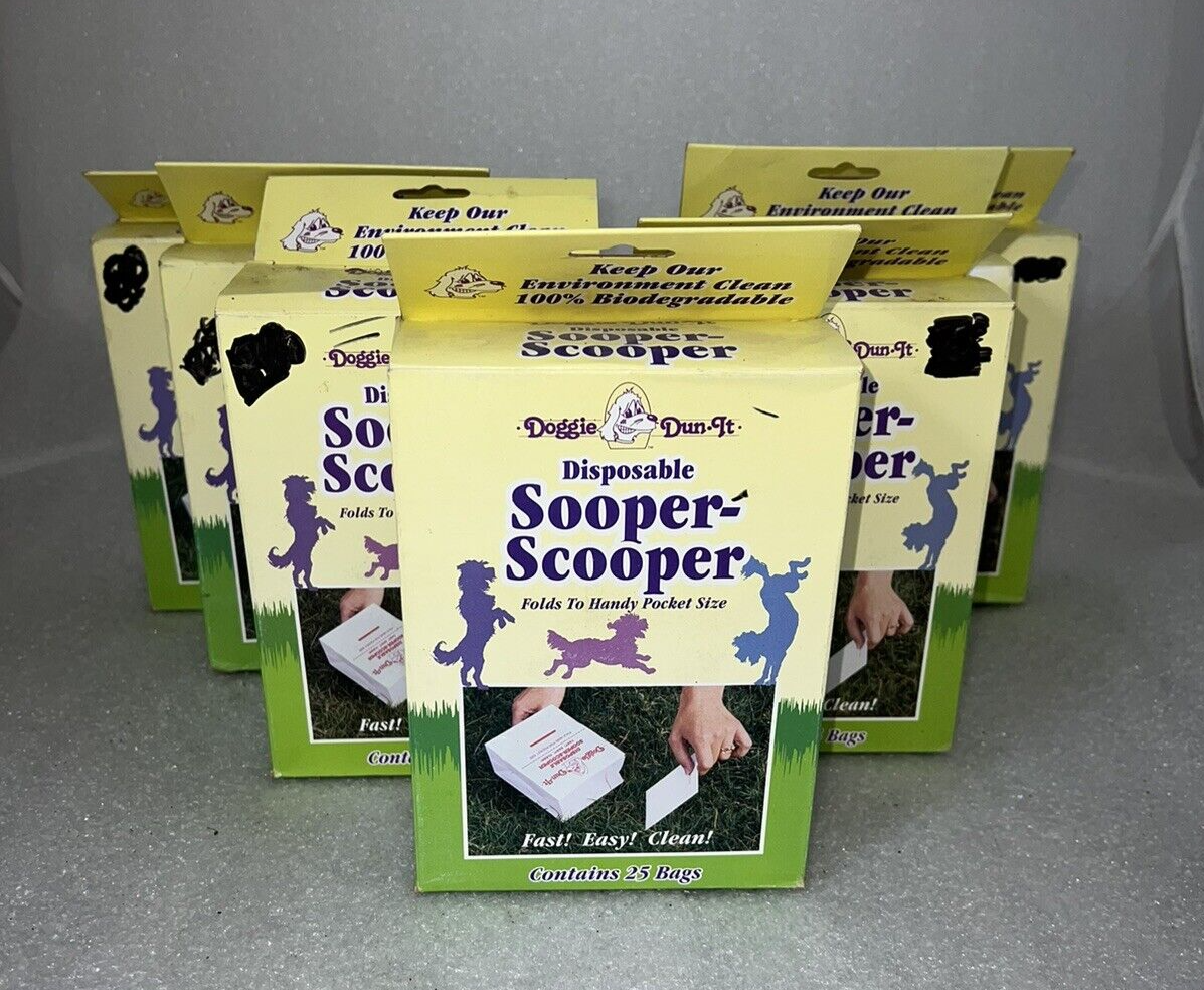DOGGIE DUN-IT DISPOSABLE SOOPER-SCOOPER DOG POOP SCOOPING (7