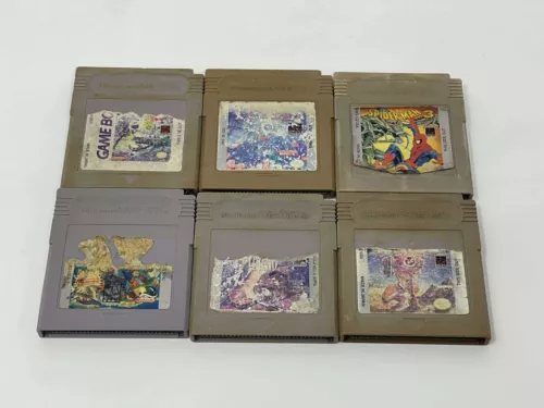 Nintendo Game Boy Lot of 6 metroid tetris contra mario  spiderman final fantasy
