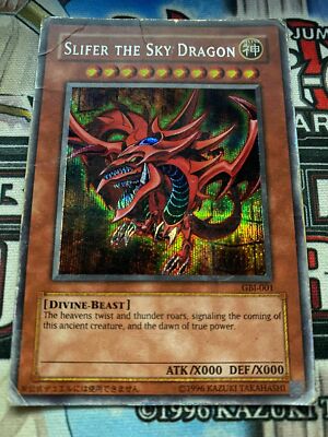 YUGIOH! Slifer the Sky Dragon GBI-001 Secret Rare DAMAGED | eBay