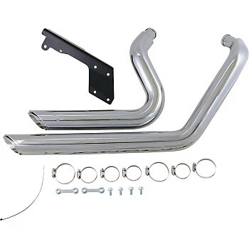 Vance & Hines Shortshots Staggered Exhaust System Chrome Iron
