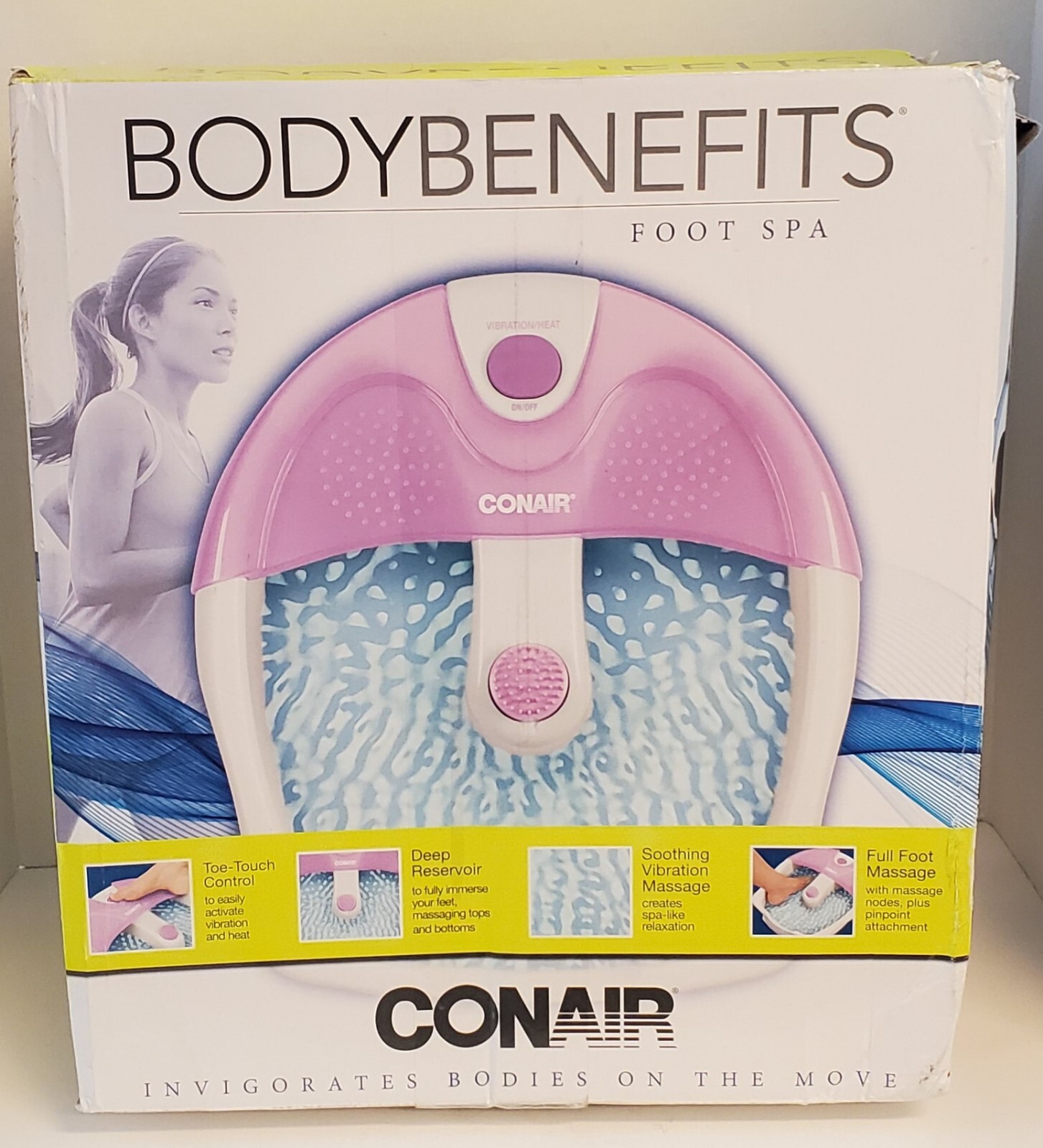 Conair Body Benefits Foot Spa Lavender / White Relax & ResetTreat Yourself eBay