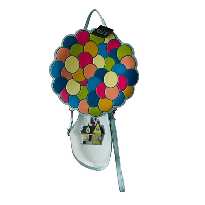 Loungefly Disney Pixar UP Carl Balloon House Mini Rucksack Tasche Neu mit Etikett