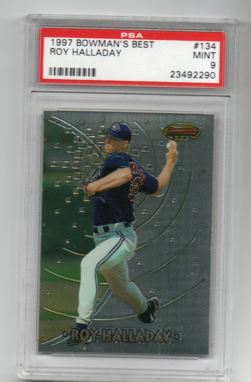 1997 Bowman’s Best Roy Halladay #134 Toronto BLUE JAYS Rookie PSA 9 Mint