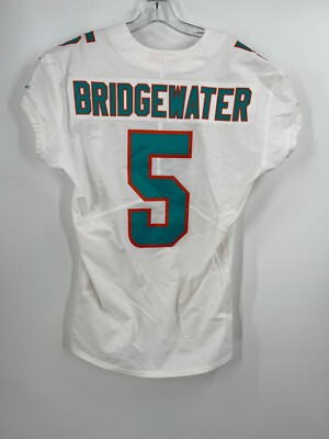 #5 TEDDY BRIDGEWATER MIAMI DOLPHINS NIKE GAME USED