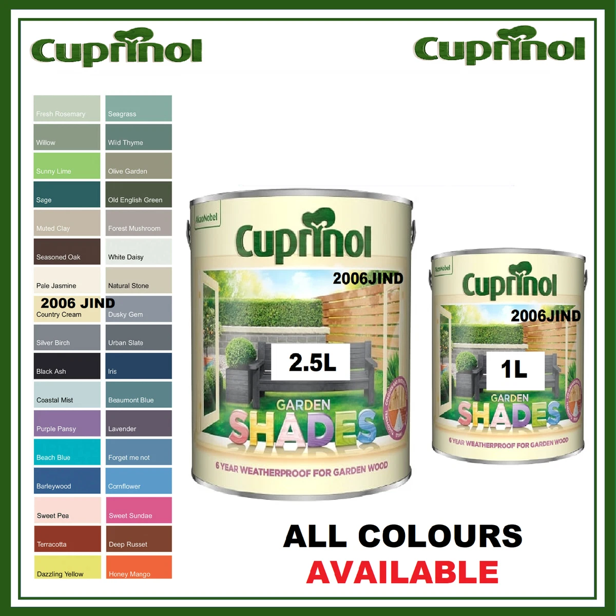 Cuprinol Garden Shades Terracotta 2 5 Fasci Garden