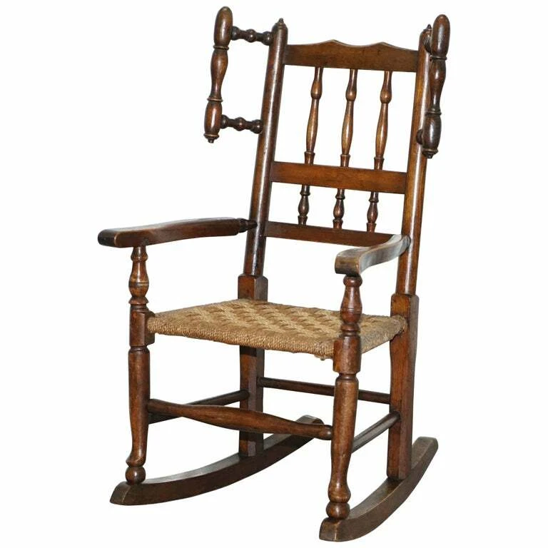 Rope rocking cheap chair